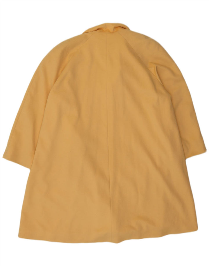 Escada Abrigo extragrande Margaretha Ley para mujer EU 36 Small Yellow Cashmere
