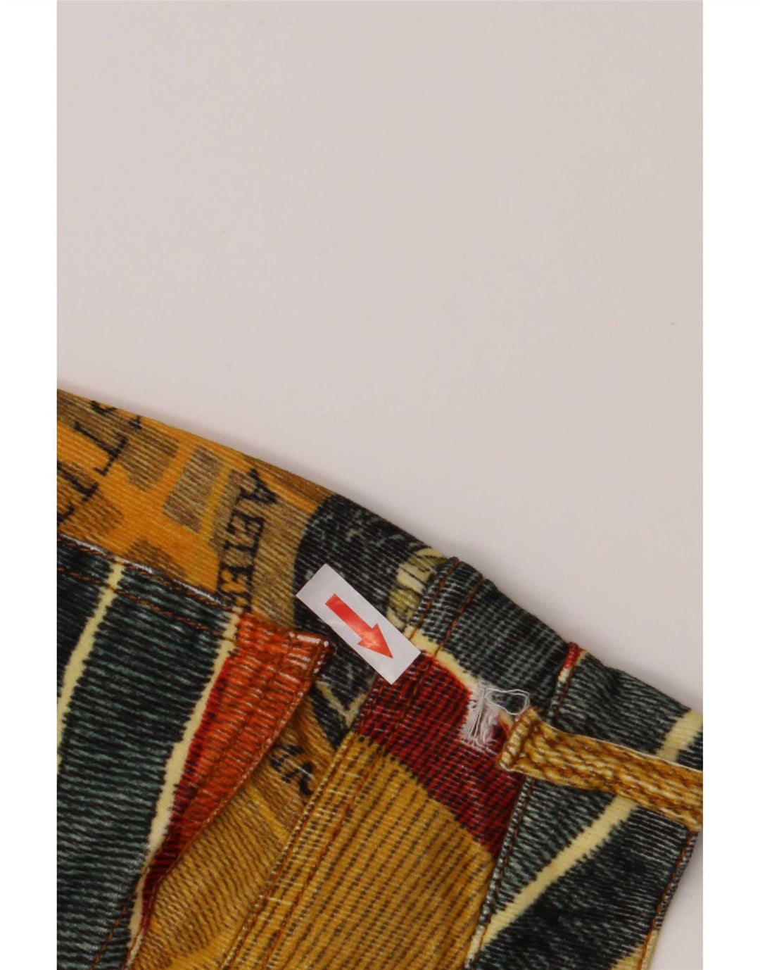 Pantalones de pana con estampado abstracto para mujer Gattinoni W28 L32 Multicolor
