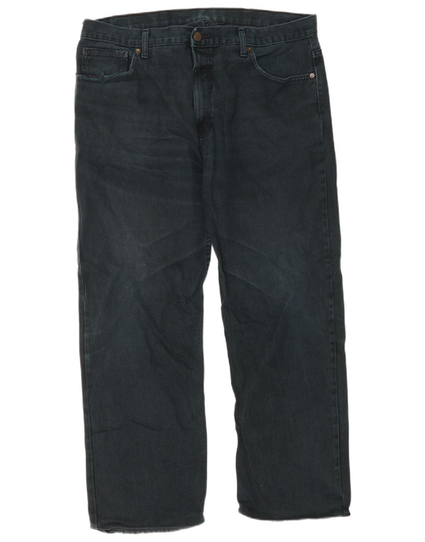Marks & Spencer Mens Straight Jeans W38 L29 Black Cotton