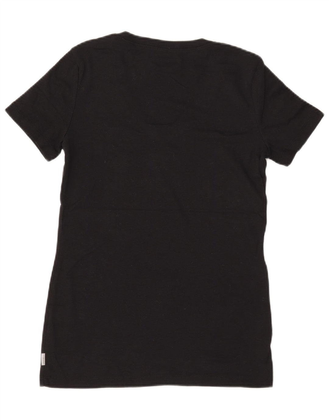 EDDIE BAUER Camiseta para mujer Top UK 10 Small Black Cotton