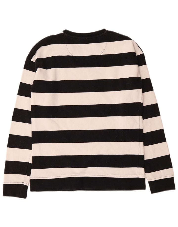 Vans Hombre Peanuts Graphic Top Manga Larga Pequeño Algodón A Rayas Negro