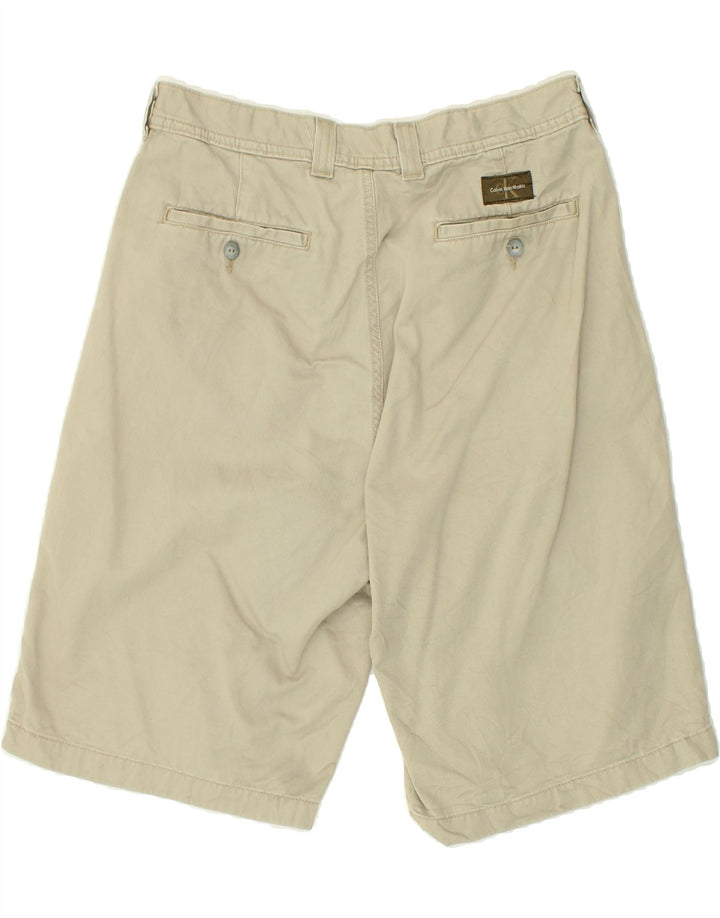Pantalones cortos chinos CALVIN KLEIN para hombre W32 Algodón beige medio