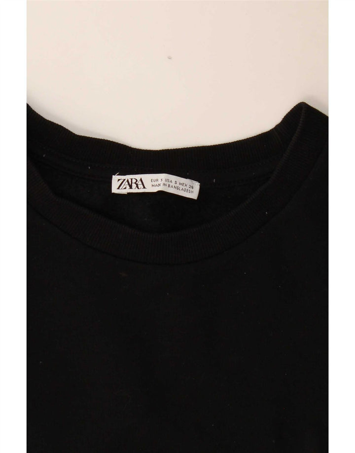Zara Mujer Sudadera Oversize Jersey UK 10 Small Negro