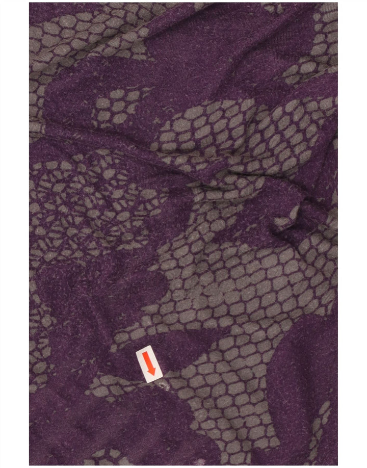 CALVIN KLEIN Blusa para mujer Top UK 12 Medio Púrpura Floral Rayón