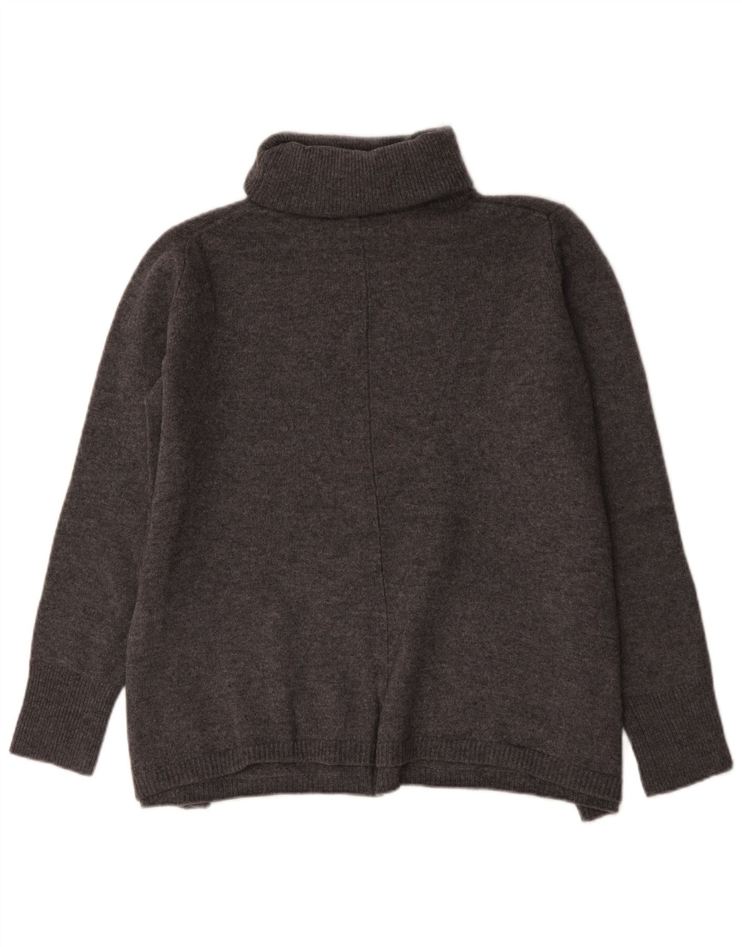 White Label - Jersey extragrande con cuello vuelto para mujer, talla 40, color gris