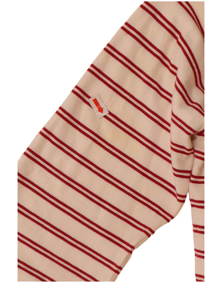 MARINA YACHTING Polo de rugby para mujer UK 12 Medium Off White Rayas