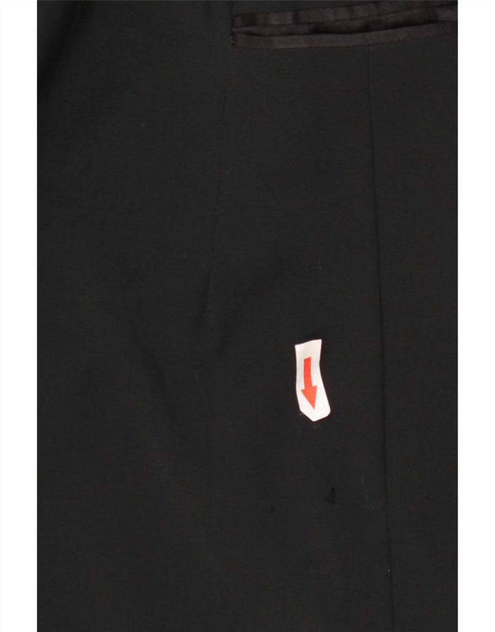 Hugo Boss Chaqueta tipo blazer de 3 botones para hombre UK 38 Mediana Lana virgen negra
