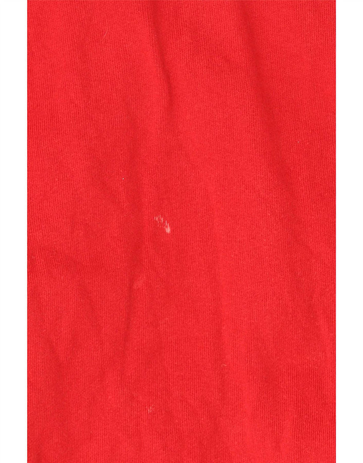 Gap Suéter con capucha y cremallera gráfica para niños 11-12 años Mediano Rojo