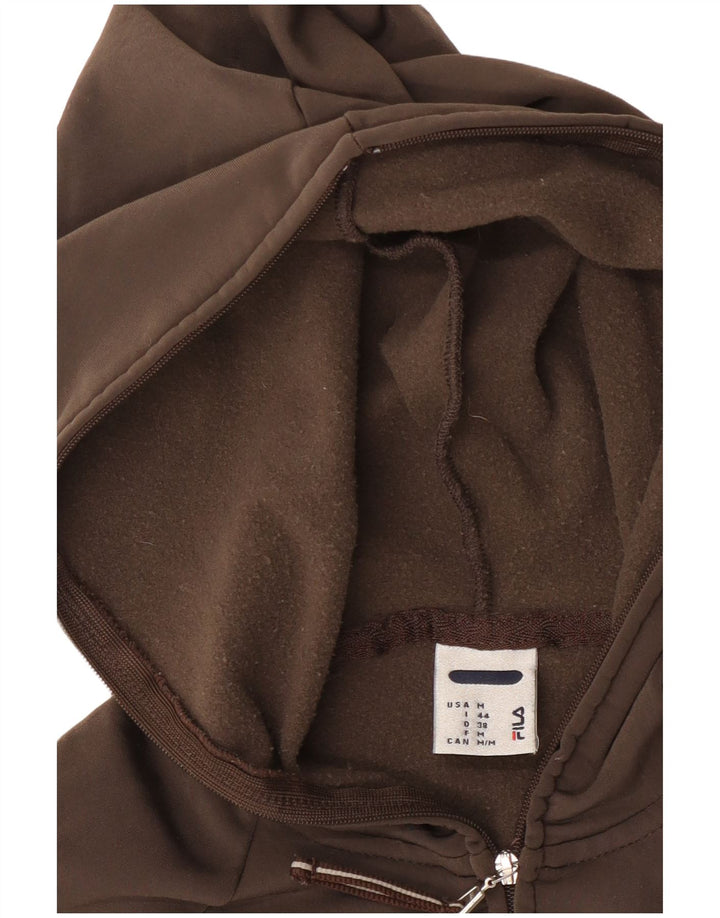 Fila Sudadera con capucha y cremallera para mujer Reino Unido 12 Marrón medio