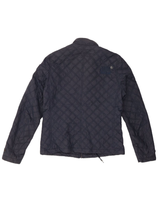 Superdry Chaqueta Acolchada Mujer UK 40 Mediano Azul Marino
