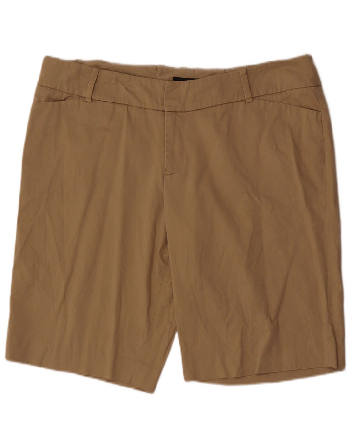 Mossimo Mujer Shorts Casuales W36 XL Algodón Marrón