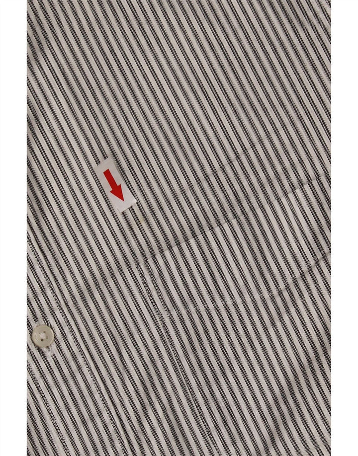 J. CREW Camisa Oxford Slim Fit para hombre de algodón a rayas gris medio