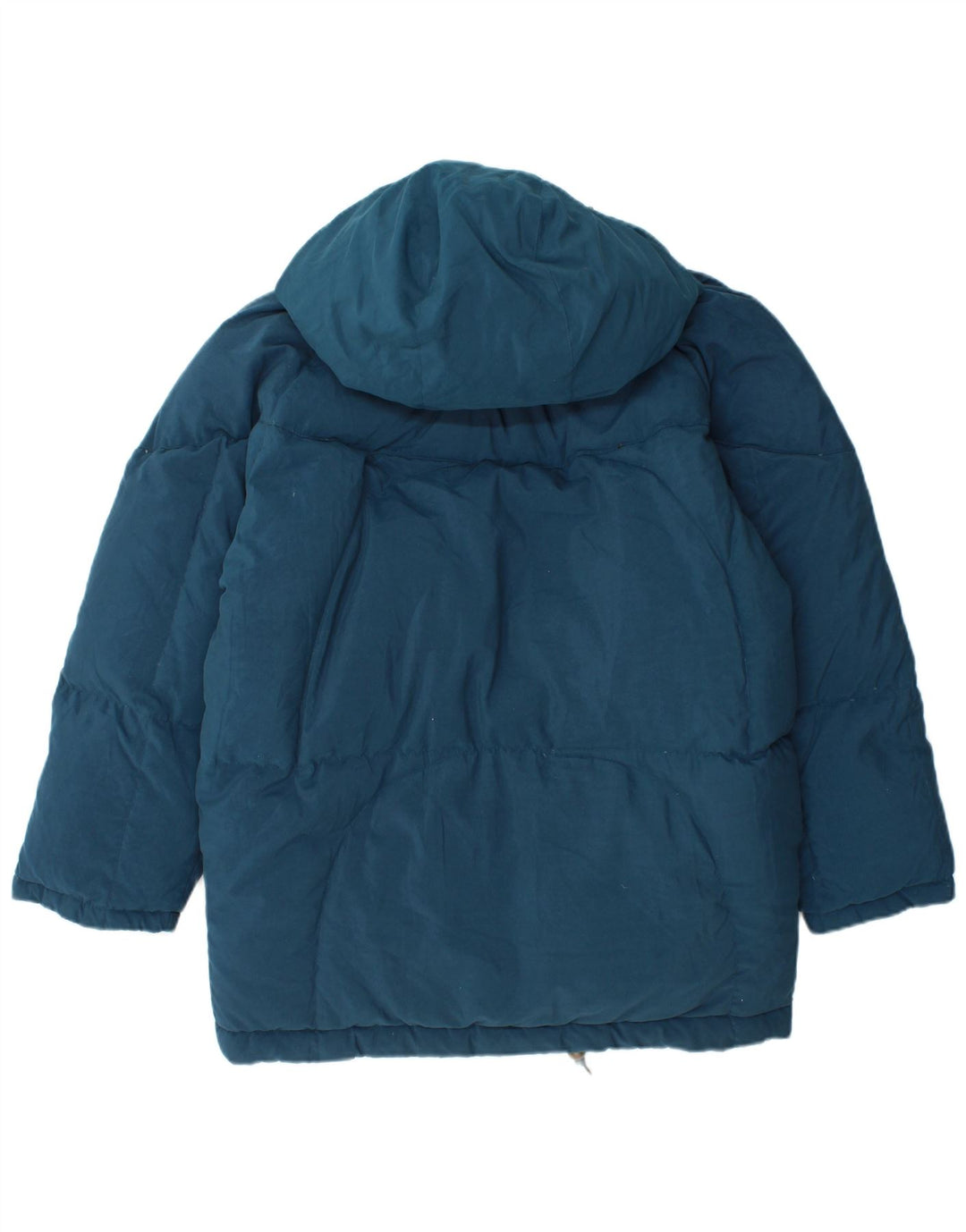 BRUGI Abrigo acolchado extragrande con capucha para mujer IT 44 Poliéster azul medio