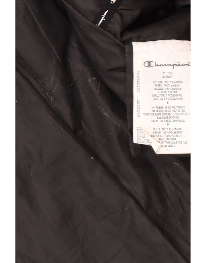 Champion Chaqueta acolchada para hombre UK 40 Large Poliamida negra