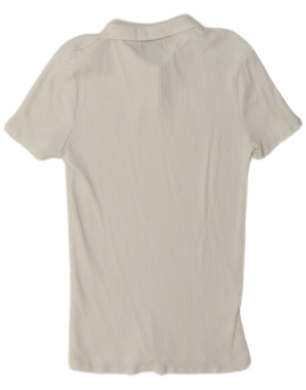 Polo Zara Hombre XL Blanco