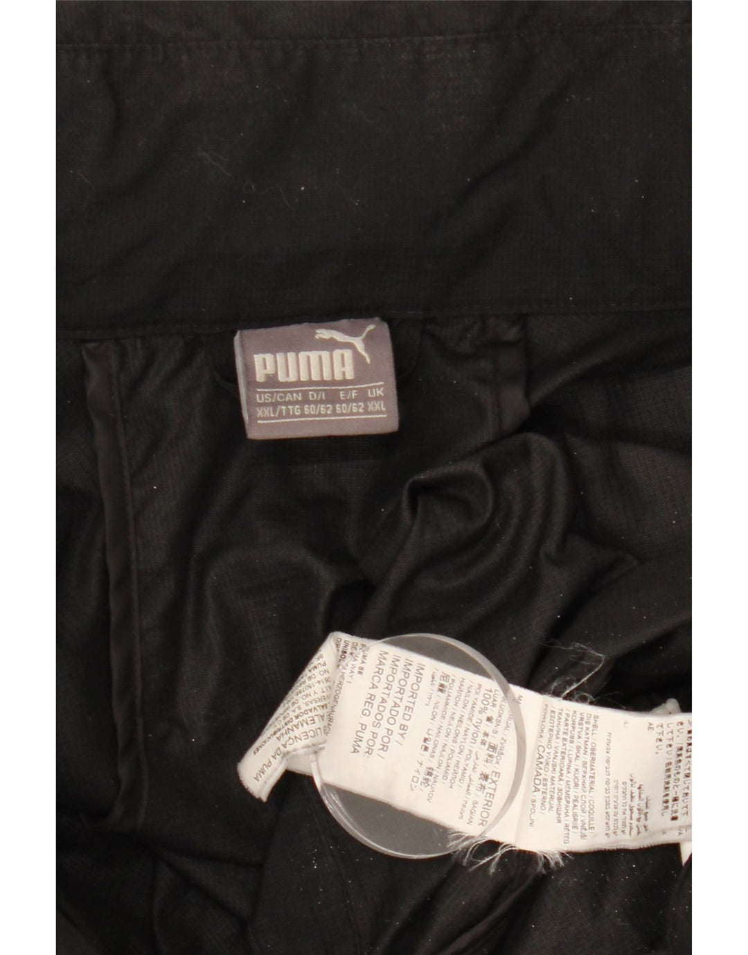 PUMA Chaqueta de chándal para hombre 2XL Nylon negro