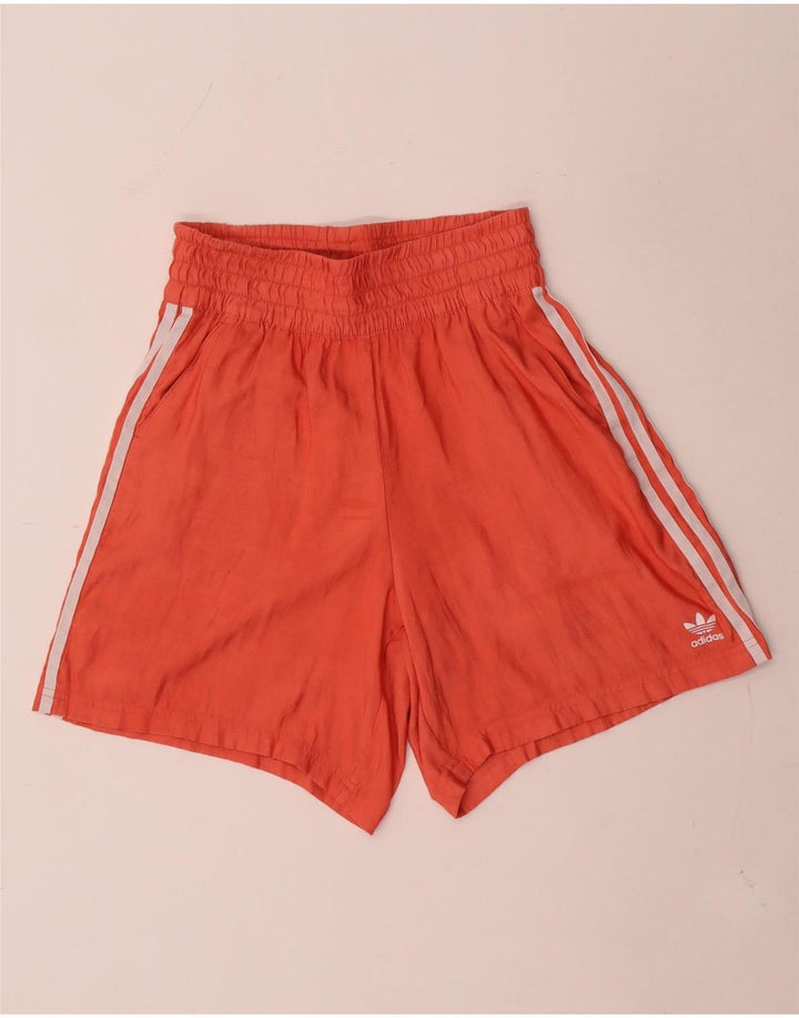Adidas Pantalones cortos deportivos para mujer UK 10 Pequeño Naranja Poliéster