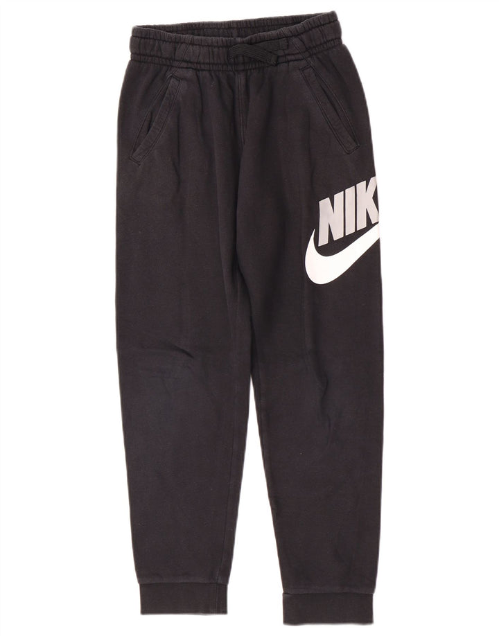 Nike Pantalones de chándal con gráfico para niños, 10-11 años, mediano, negro