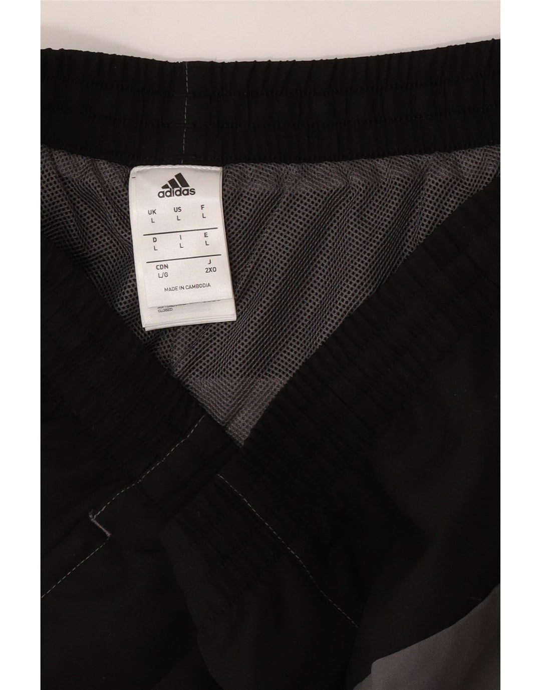 Adidas - Pantalones cortos deportivos para hombre, poliéster, color gris grande