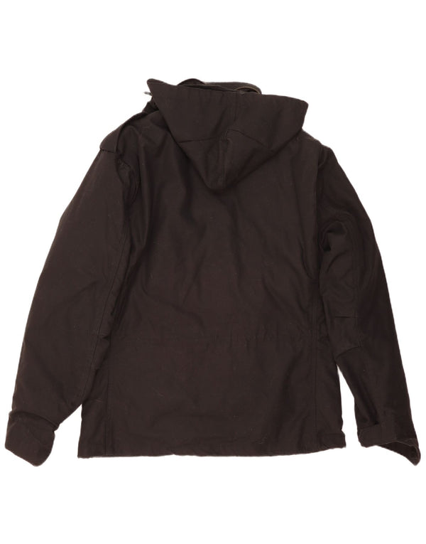 Brandit Chaqueta utilitaria con capucha para hombre UK 40 Large Poliéster negro