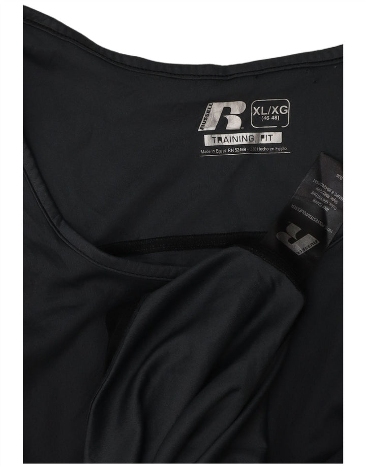 RUSSELL ATHLETIC Camiseta sin mangas para hombre UK 46/48 XL Negro Poliéster