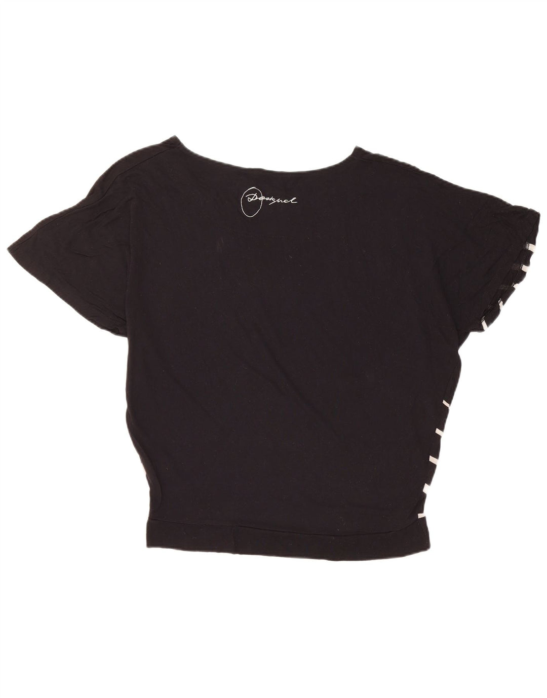 DESIGUAL Camiseta gráfica extragrande para mujer UK 44 Medium Black Floral