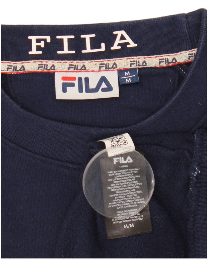 Fila Hombre Graphic Sudadera Jumper Medium Azul Marino Algodón