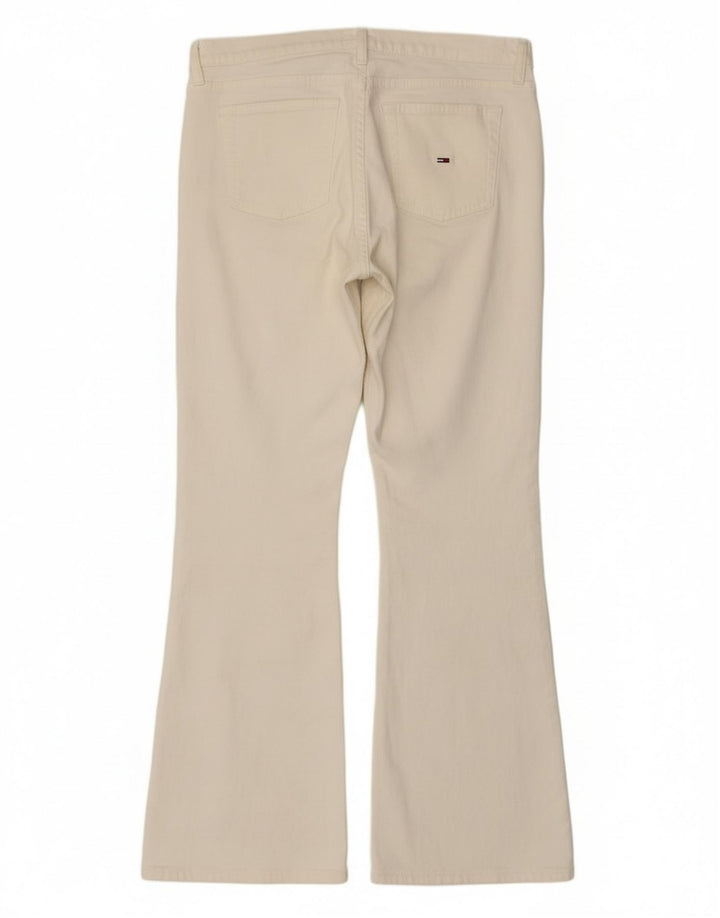 Vaqueros Acampanados Tommy Hilfiger Mujer W32 L30 Algodón Blanco Roto