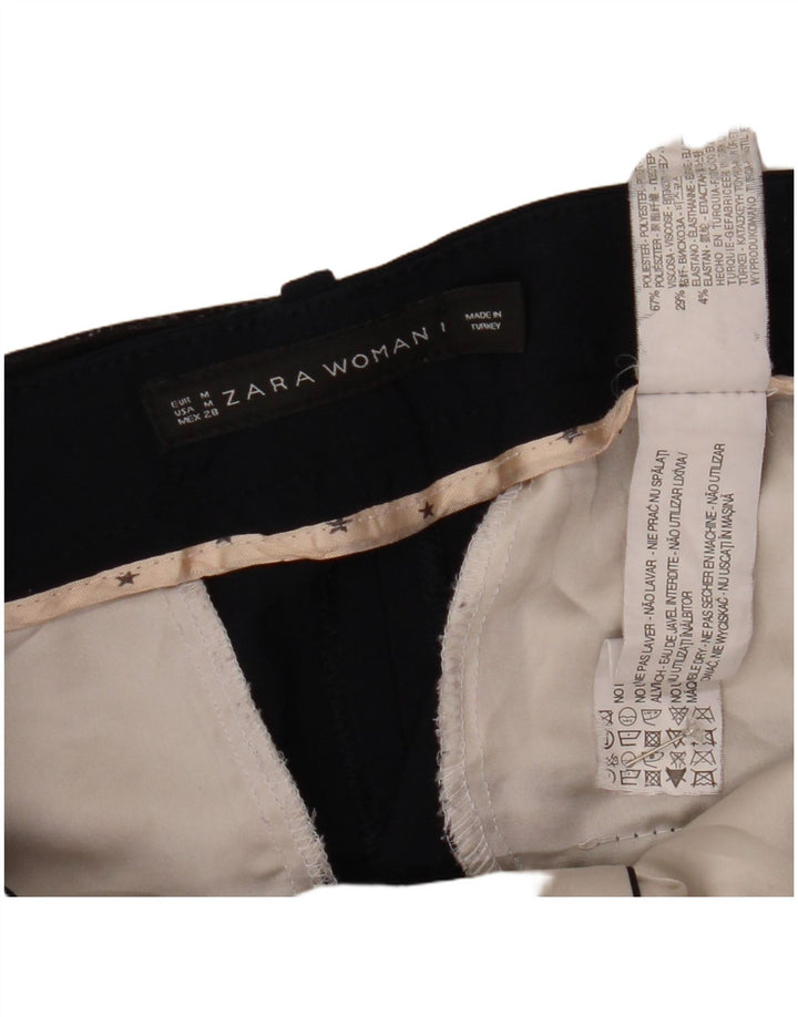 Zara Mujer Pantalón Chino Slim Medium W28 L31 Poliéster Azul Marino