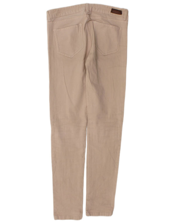 Zara Mujer Vaqueros Slim EU 36 XS W26 L31 Beige