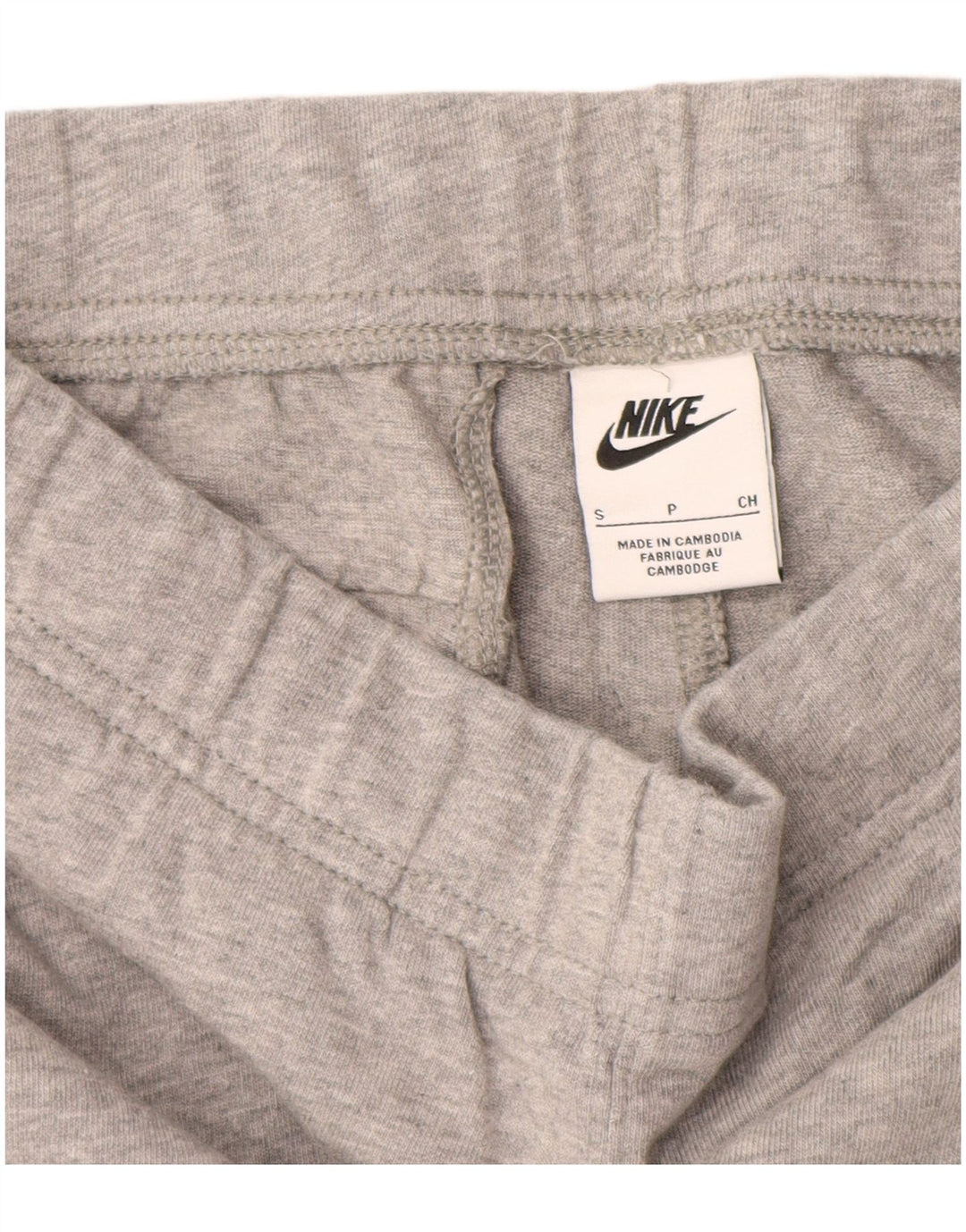 Nike - Pantalones cortos deportivos para hombre (algodón moteado gris pequeño)