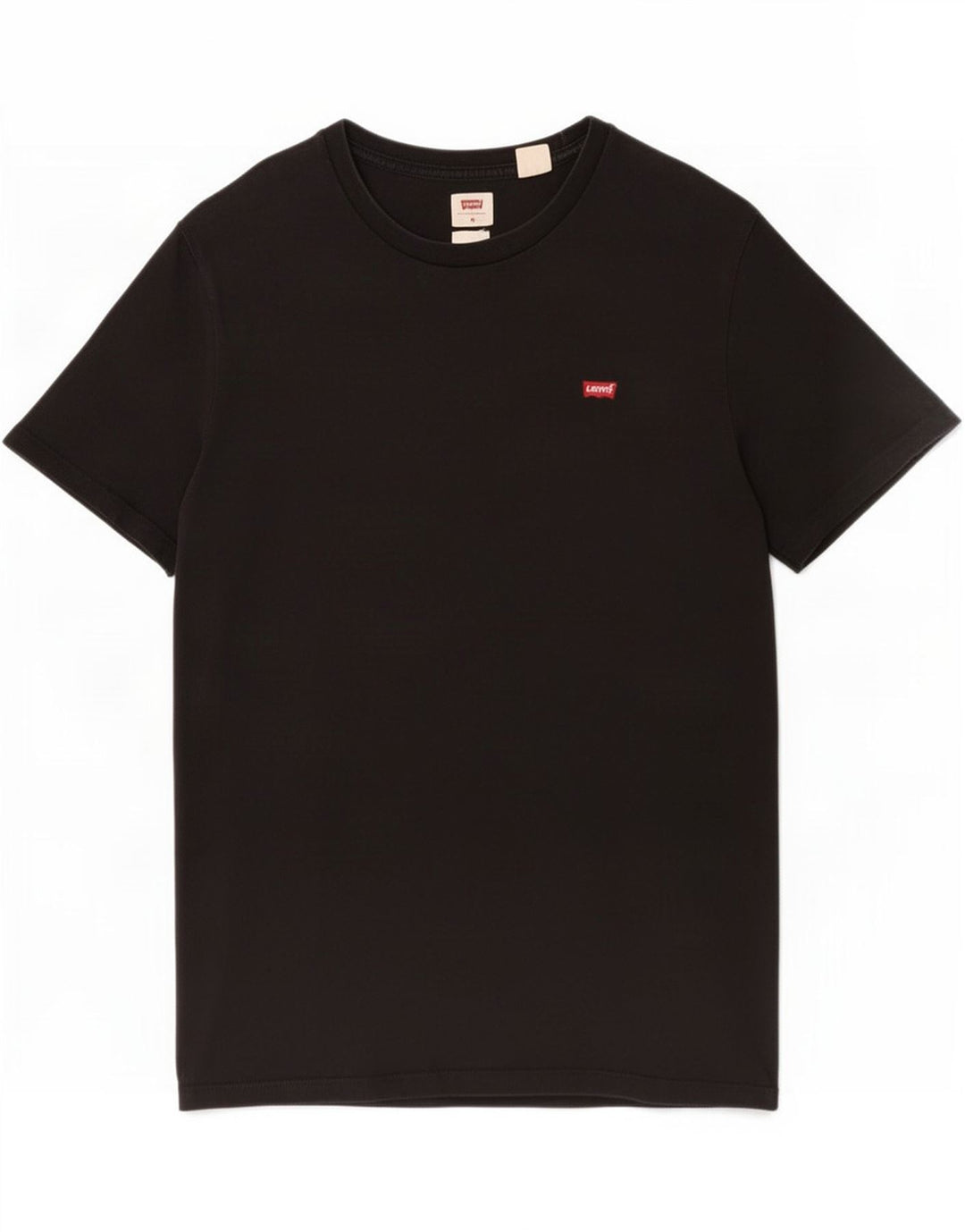 Levi's Camiseta estándar para hombre Top mediano de algodón negro