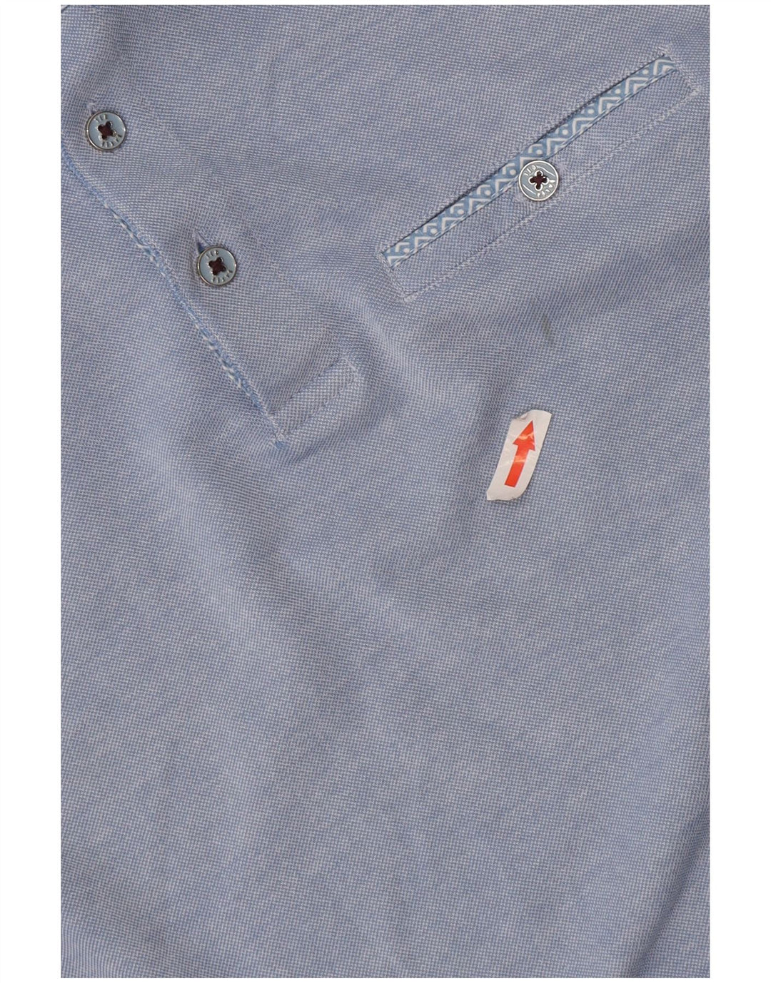 Ted Baker Polo para hombre talla 3 mediano azul modal