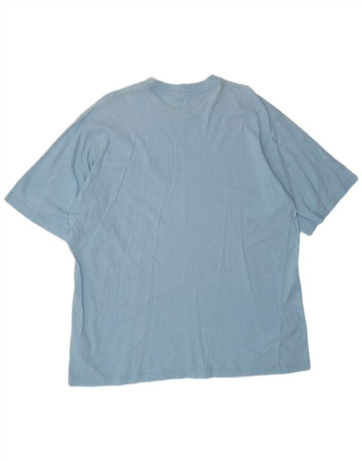 ADIDAS Camiseta Hombre Top XL Algodón Azul