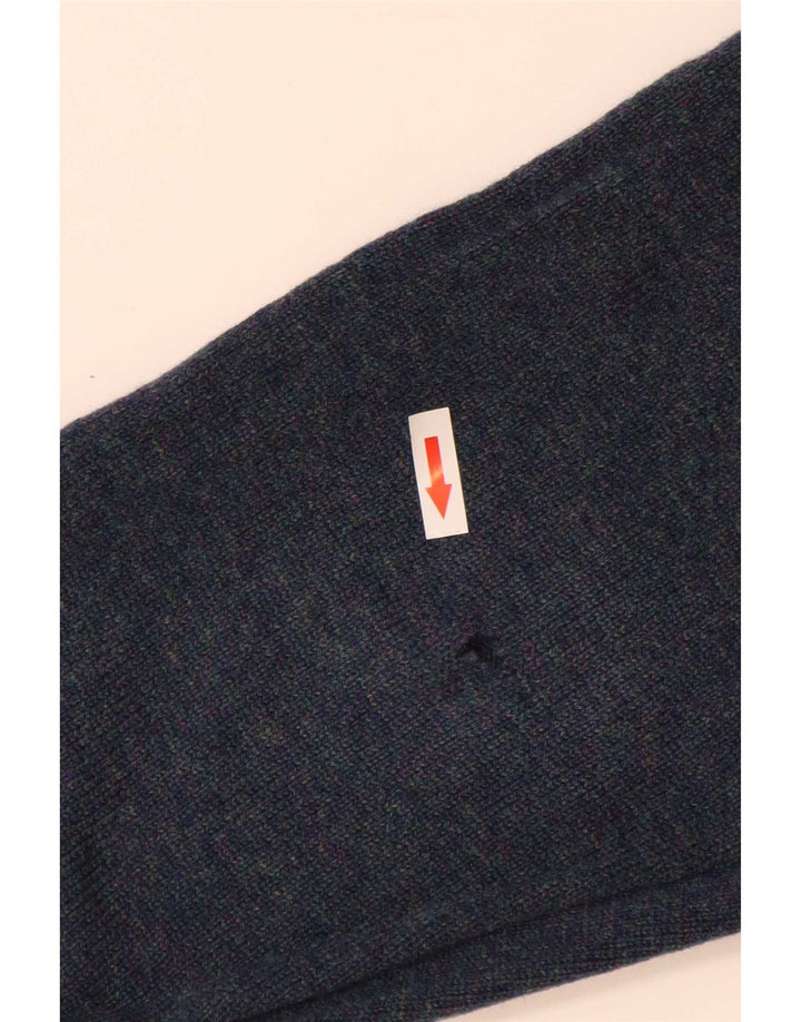Marks & Spencer Jersey De Cuello Redondo Para Hombre De Lana De Cordero Azul Medio