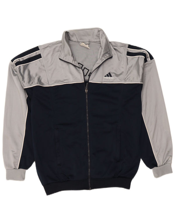 ADIDAS Chaqueta de chándal para hombre UK 38/40 Medium Azul marino Colorblock