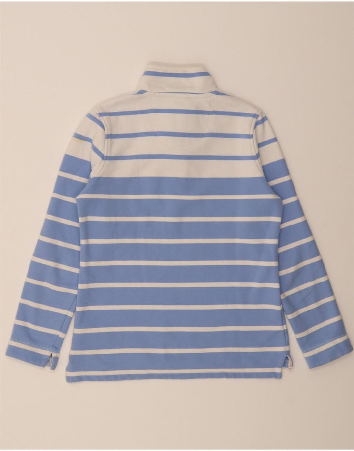 CREW CLOTHING Womens Sweatshirt Jumper UK 8 Small  Blue Striped Vintage Crew Clothing and Second-Hand Crew Clothing from Messina Hembry 