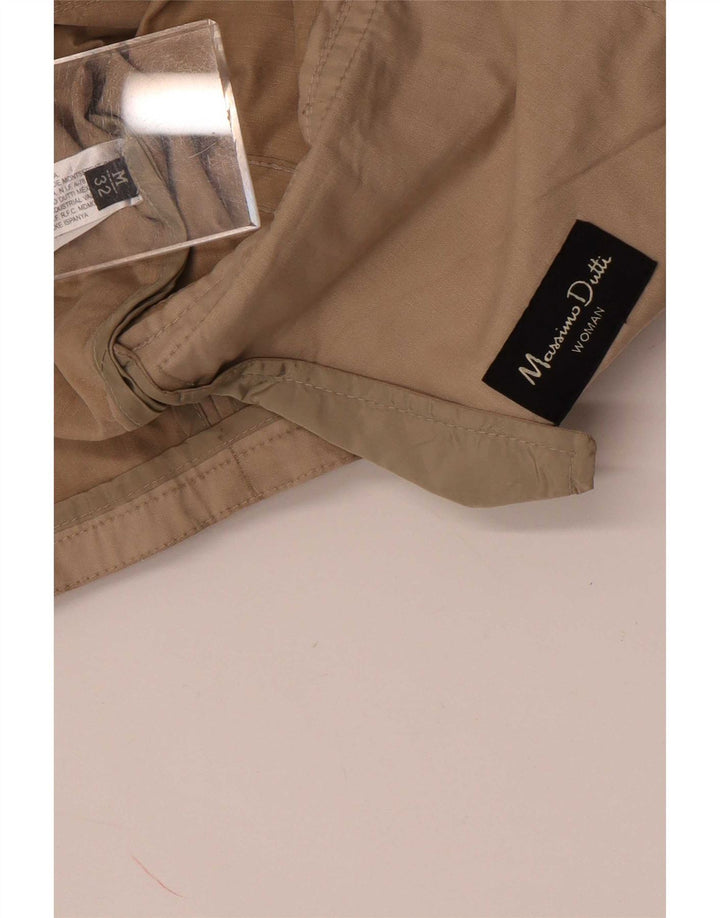Massimo Dutti Gabardina Corta de Doble Botonadura para Mujer UK 44 Medium Beige