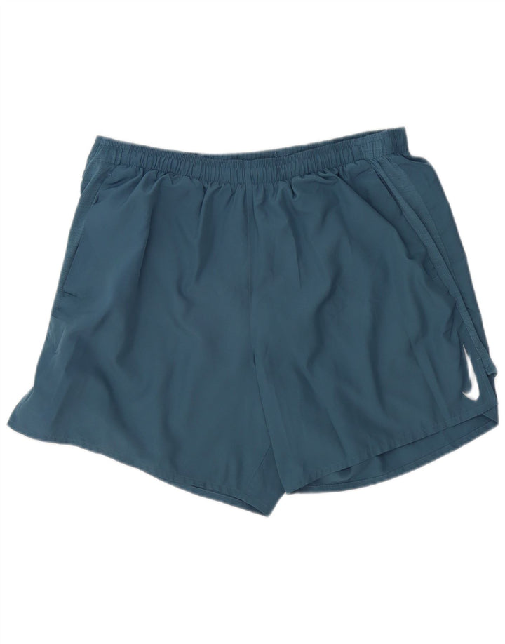 Nike - Pantalones cortos deportivos Dri Fit para hombre, talla 2XL, poliéster azul