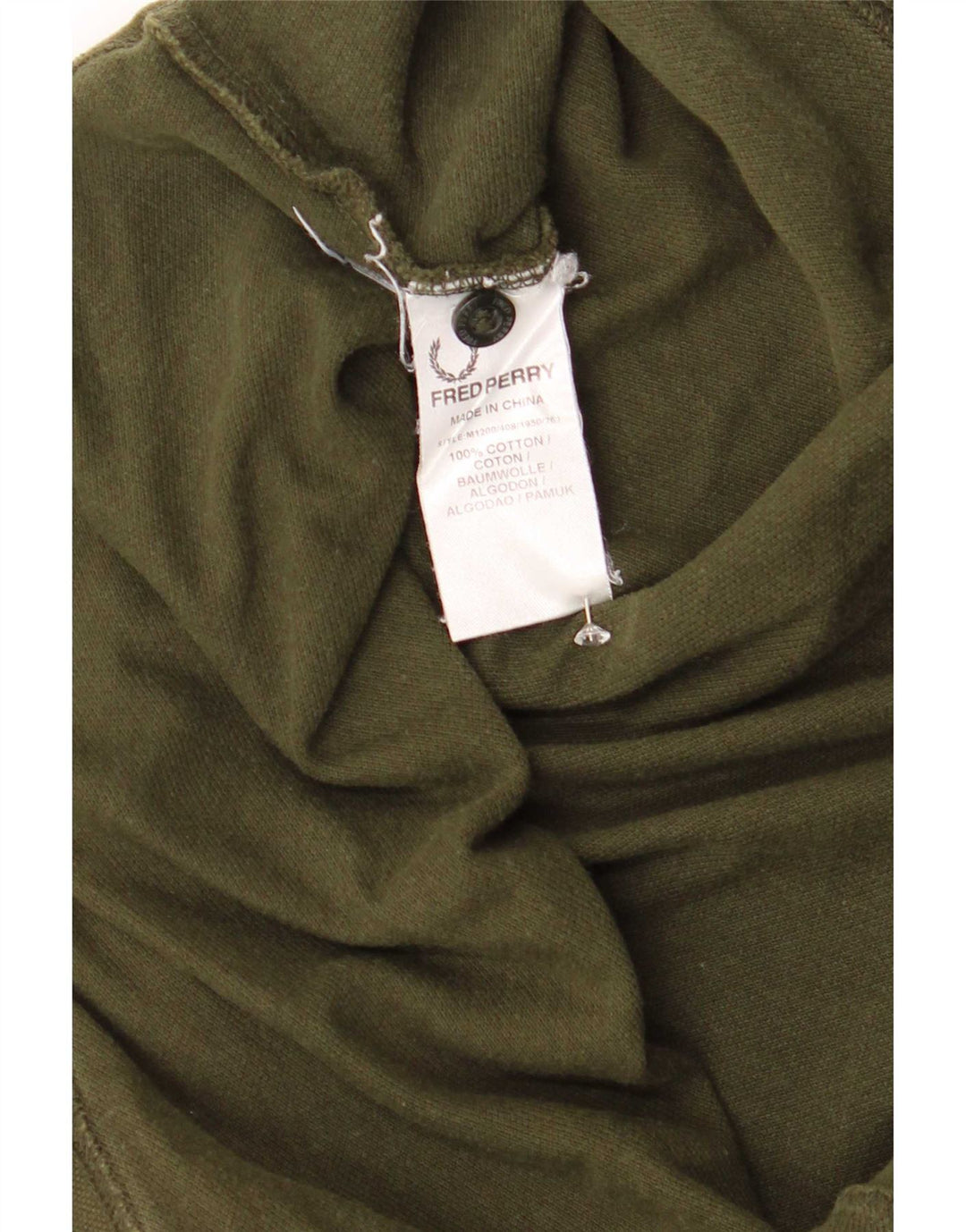 Fred Perry Polo Para Hombre De Algodón A Rayas Caqui Grande