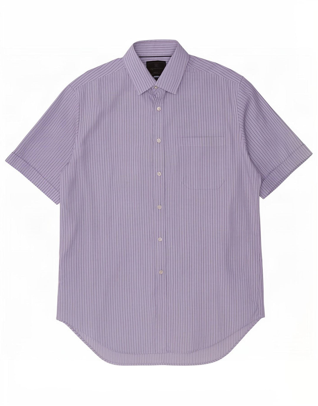 Marks & Spencer Camisa de manga corta para hombre Talla 16 41 Raya azul grande