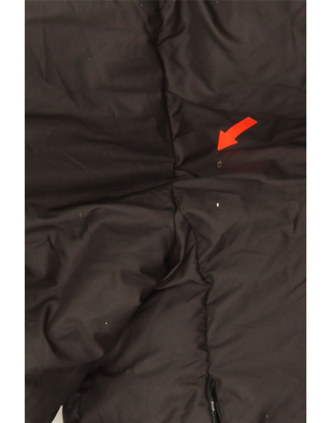 Zara Chaqueta Acolchada Extragrande Con Capucha Para Mujer UK 10 Small Poliéster Negro