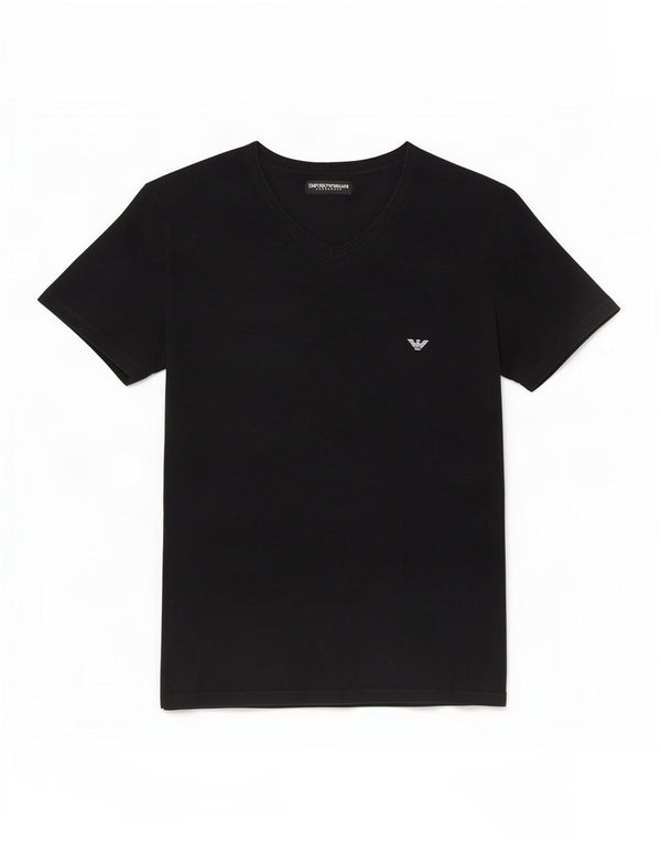 Emporio Armani Camiseta gráfica para mujer Top UK 14 Medium Black