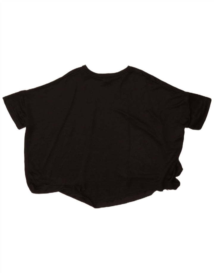 Cos Camiseta extragrande para mujer Top UK 44 Viscosa negra mediana