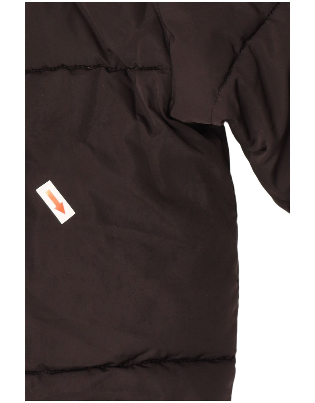 Zara Mujer Chaqueta Acolchada Con Capucha ES 42 XL Poliéster Negro