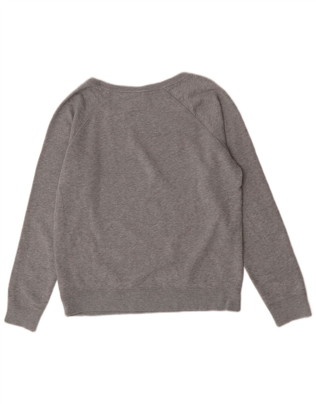 Nike - Sudadera holgada con estampado gráfico para mujer, talla 40, algodón gris medio