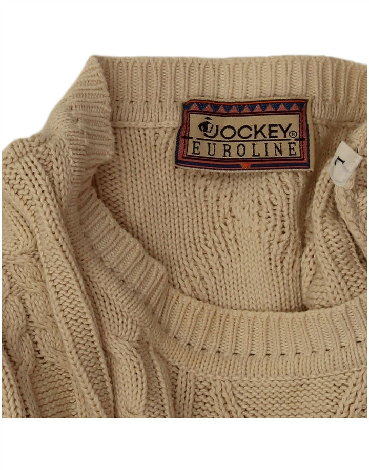Jockey - Jersey de cuello redondo para hombre, talla grande, color beige