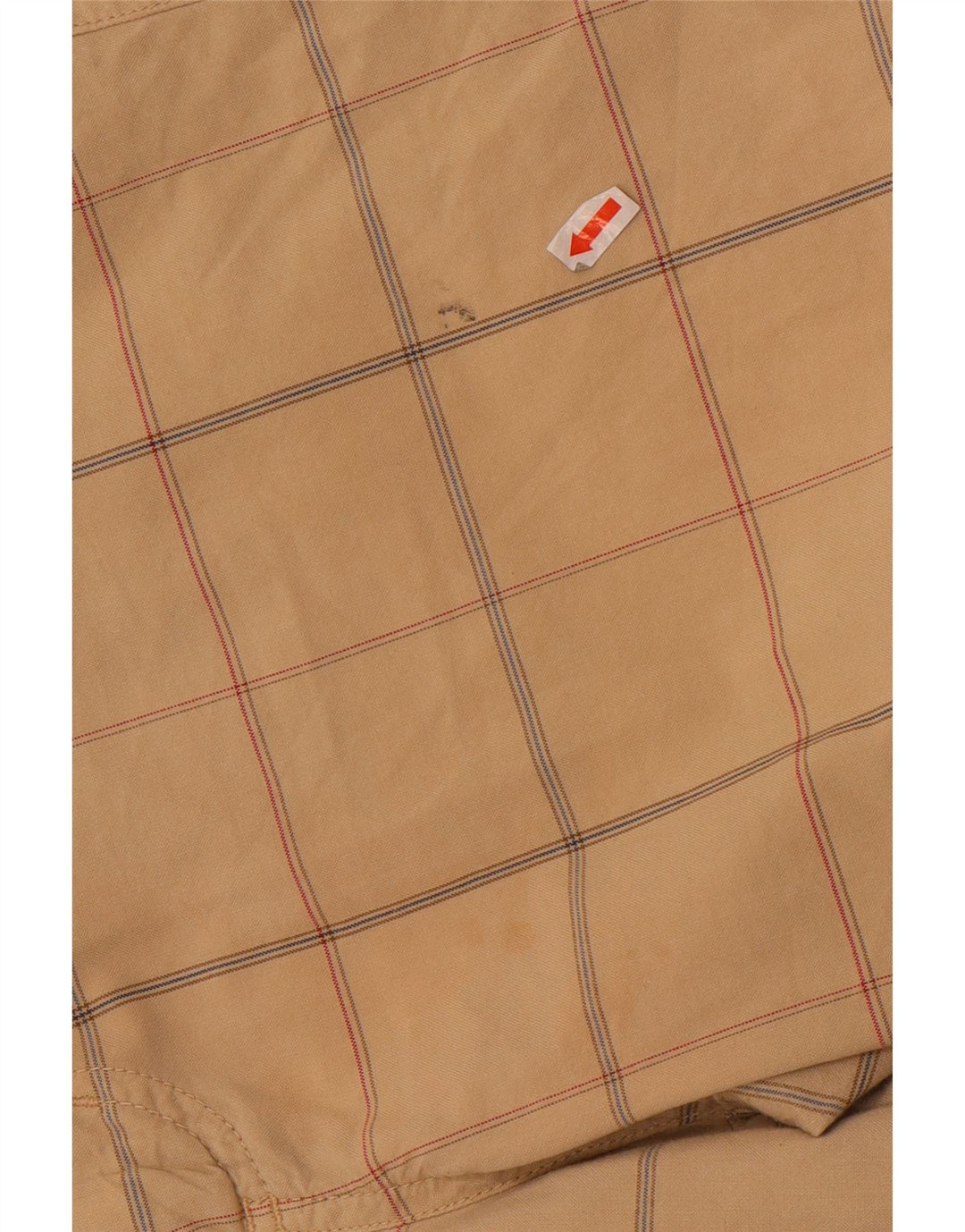 Pantalones cortos chinos Converse para hombre medianos W32 algodón a cuadros beige
