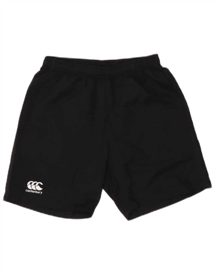 Canterbury Pantalones cortos deportivos para hombre Poliéster negro mediano