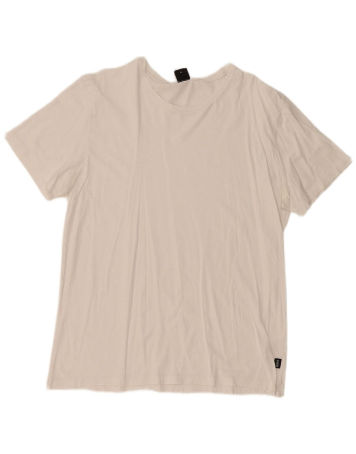 HUGO BOSS Camiseta Hombre Top XL Blanco Algodón